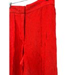 New House Of Harlow‎ 1969 Pants High Waist Wide Legs Crinkled Red Medium Pockets Photo 1