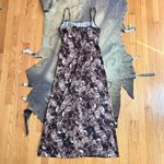 American Vintage Brown Floral Print Maxi Dress Photo 4