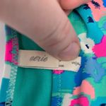 Aerie  blue pink floral bikini bottom size small Photo 2