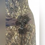 Absolutely Stunning Black Lace Boned Bustier Mermaid Evening Gown – Size 6 Photo 11