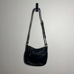 Coach Ellie File Purse C1648 Cross Body Black Pebble Leather Adjustable Strap Photo 3