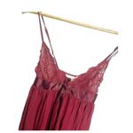Victoria's Secret Victoria Secret Red Lace Sheer Pleated Babydoll Slip Dress XS Adjustable Straps Photo 2