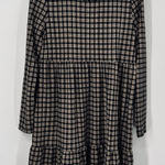 SO  Women's L Brown Plaid Dress Long Sleeve Grunge Academia Country Cottagecore Photo 0