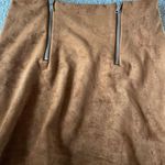Forever 21 Brown Suede Zip Skirt Photo 1