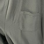 Halara  Black Textured Overall Jumpsuit Wide Leg Pockets Button Detail Size S Photo 6