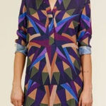 Mara Hoffman  Compass Shirt Dress Sz. XS Photo 0