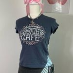 Abercrombie & Fitch Y2K Cookie Cafe Baby Tee Preppy Bella Swan Tight Womens S Photo 0