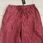 Motel NWT Lirura Casual Trouser In Maroon Stripe Photo 5