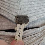 Free People WE THE FREE LIGHTWEIGHT GRAY RIBBED OPEN BACK HIGH NECK TUNIC SMALL Photo 10