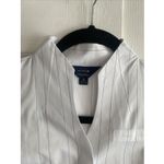 Brooks Brothers  United Exclusive Womens 00 NEW Uniform Button Front Pinstripe Photo 1