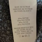 Aerie  Women’s Sz L Dk Gray Sherpa Patchwork Oversized Hoodie Photo 8