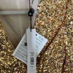 Badgley Mischka Modele Gold Sequin Midi Dress Photo 5