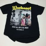 Forever 21 West Coast Summer Festival Womens T-shirt Size L Black  Graphic Tee Photo 0