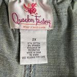 Deadstock Y2K Quacker Factory Embellished Denim Maxi Skirt Rhinestone Details Blue Size 2X Photo 6