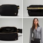 Lululemon  Everywhere Belt Bag 1L *Wordmark
Colour Black/Gold/White Opal Photo 1