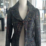 Dialogue  Multicolor Boucle Blazer Jacket Size 4 Photo 0