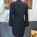 Vintage Paniz Blazer Style Dress with Zipper Details ~ Size Medium 💚🍄 Black Photo 3
