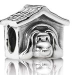 Pandora Rare Retired  925 Sterling Silver Dog House Red Heart Charm 790592EN27 Photo 3