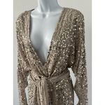 ASOS NWT!  DESIGN Lt. Gray Sequin Dress, Size 12 (b43) Disco, Party Diva Photo 2