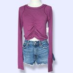 Free People  Movement Women's Tempo Ruched Long Sleeve NWT Photo 1