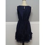 Miss Sixty NEW women's size 2 navy sleeveless tiered ruffle dress Photo 3