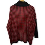 Joseph A  red printed cowl neck sweater XS‎ new Photo 3