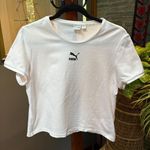 Puma Women's  Logo White Classic Fitted Tee size XL Photo 1