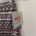 Kari Traa Base Layer Pant LUNE Women's Size Large Faire Isle Fleece Lined Large Brown Photo 2