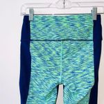 Victoria's Secret Victoria’s Secret VSX Knockout Blue Space-dye Contrast Leggings Photo 5