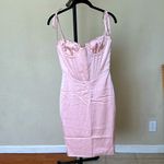 House Of CB  'Alma' Blush Pink Satin Corset Midi Dress NWOT‎ size XS Photo 2