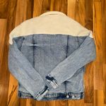 Jordache  vintage Sherpa‎ detail Denim Jacket women size small, spring, fall Photo 4