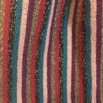 Glitter striped knit scarf Photo 1
