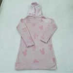 Disney Mickey Minnie Mouse Pink Pullover Fleece Hoodie Robe Sweatshirt Women XS Photo 8