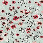 Blue Life NWT  Asher Blue Floral Wrap Front Cropped Top Blouse sz SMALL Photo 3