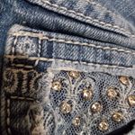 Miss Me 29x26 Boot Cut Medium Wash Crystal Mesh Jeans JP-5002-36 Short Photo 2