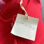 NWT Marled Relax Fit Gold Button Pocket Cardigan In Color Flame Scarlet Red Photo 6