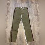 Anthropologie Relaxed Chino Pant Olive Green Orange Navy Racing Stripe Size 27 Photo 3