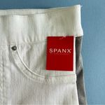 Spanx NWT Side Stripe White Vintage Grey Distressed Raw Hem Stretch Skinny Jeans Photo 6