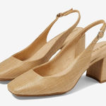 Anne Klein Lizette slingback pumps in a natural raffia material Photo 0