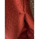 Lululemon Merino Wool Ribbed Long Wrap Sweater Cardigan Cayenne 8 Thick Layer Red Photo 2