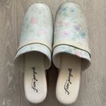 Free People Shoes Calabasas Clogs Floral Print Leather Studded Sz EU 39 US 8.5 Photo 4