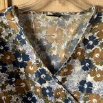 Absolute Blue and Brown floral scrub top 2x Photo 2