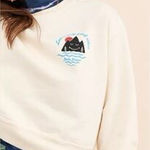 Parks Project  cream pullover cropped sweater medium Photo 0