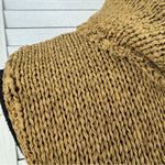 Jones New York Sleeveless Nylon Knit Turtleneck Sweater Tan Medium Photo 5