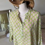 Anthropologie Mahogany lime green cotton pop over tunic top or mini dress beach cover up XL Photo 1
