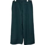 Eileen Fisher Forest Green Pleated Wide Leg Trouser Pants Size 16 Photo 6