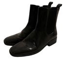 Jeffrey Campbell  Emrys Chelsea Boots Black Ankle Booties‎ Square Toe Size 8.5 Photo 2