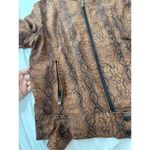 What Goes Around Comes Around NWT  Leather Brown Snake Print Racer Size M WGACA B Photo 6