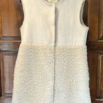 Dylan  Los Angeles Reversible Vest Womens Outerwear Faux Fur Snaps Luxury Cream Photo 0