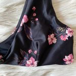 PacSun MinkPink Black Pink Floral Tie Sexy Bikini Top Sz L Photo 85
